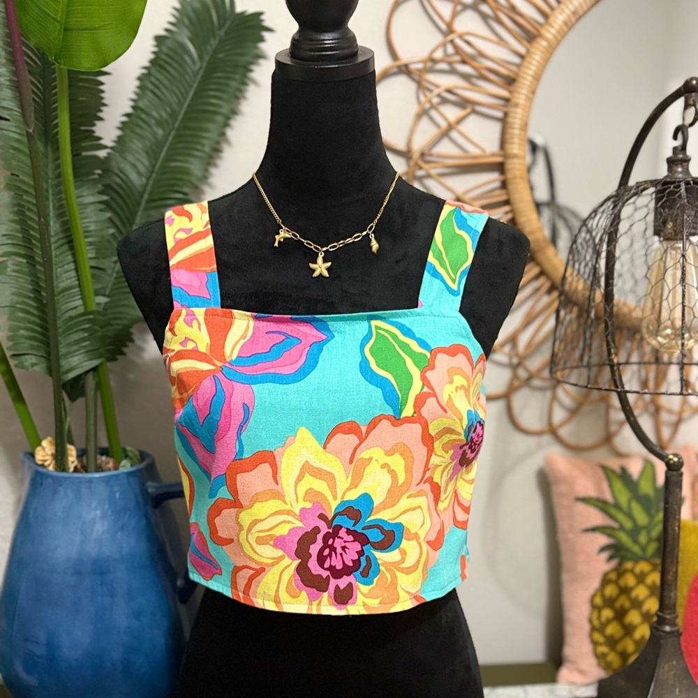 GB Floral Print Crop Top